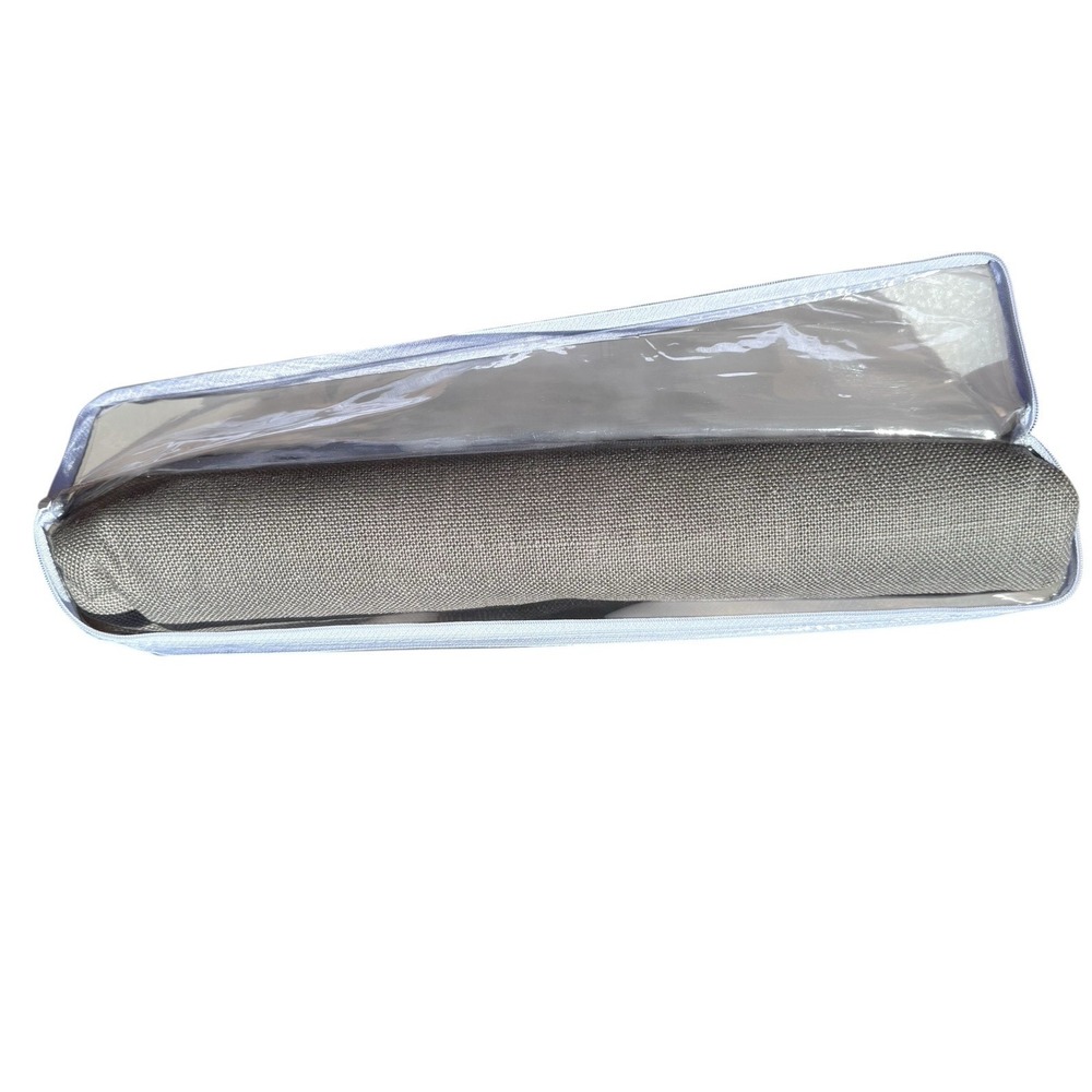 RESTORATION HARDWARE Belgian Heavyweight Linen Drapery 100x108 Fog Rod Pkt NEW - Picture 6 of 6